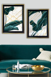 Wallity Cuadros Decorativos Enmarcados Multicolor (2 Piezas) 35 x 45 cm